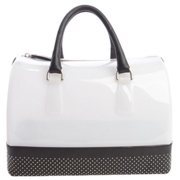 Furla Handbags - Furla Opaline Onyx Black Candy Bag NWOT Size Large